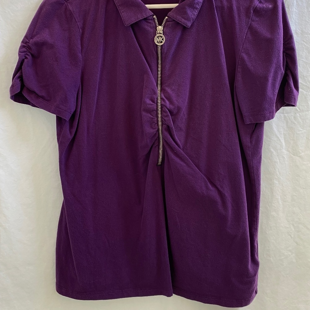 MICHAEL KORS Polo Top with Zipper Size: X-Large - Picture 6 of 7